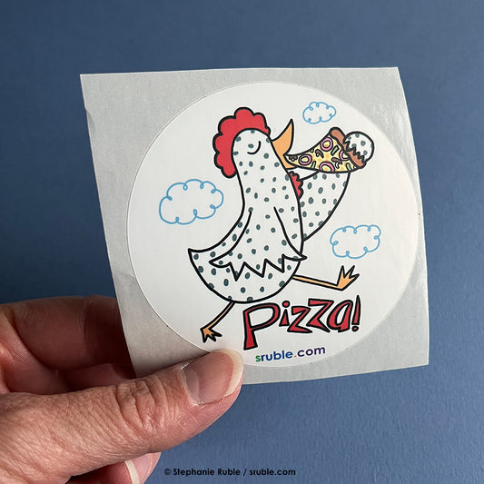 Pizza Chicken Sticker (BOPP)